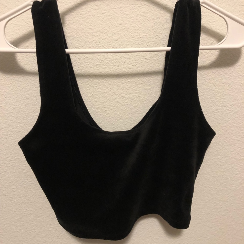 Size Medium Velvet Crop top